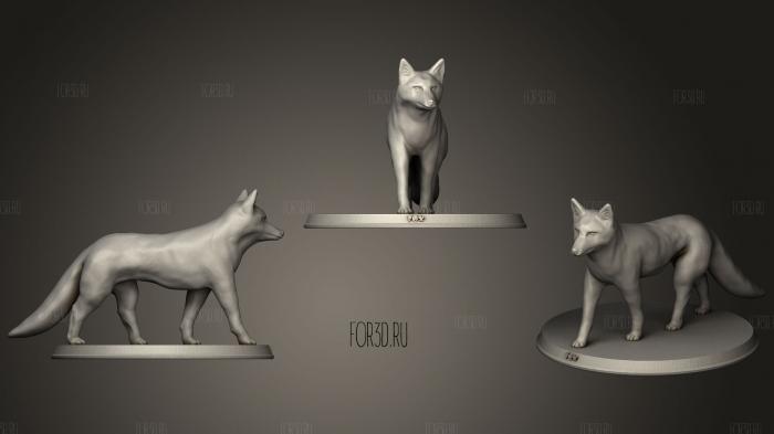 Realistic Fox stl model for CNC